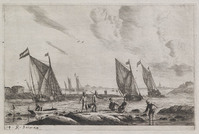 KG 08719
<br/>
Havengezicht met vissers
<br/>
<em>Nooms, Reinier (1623/4-1664)</em>